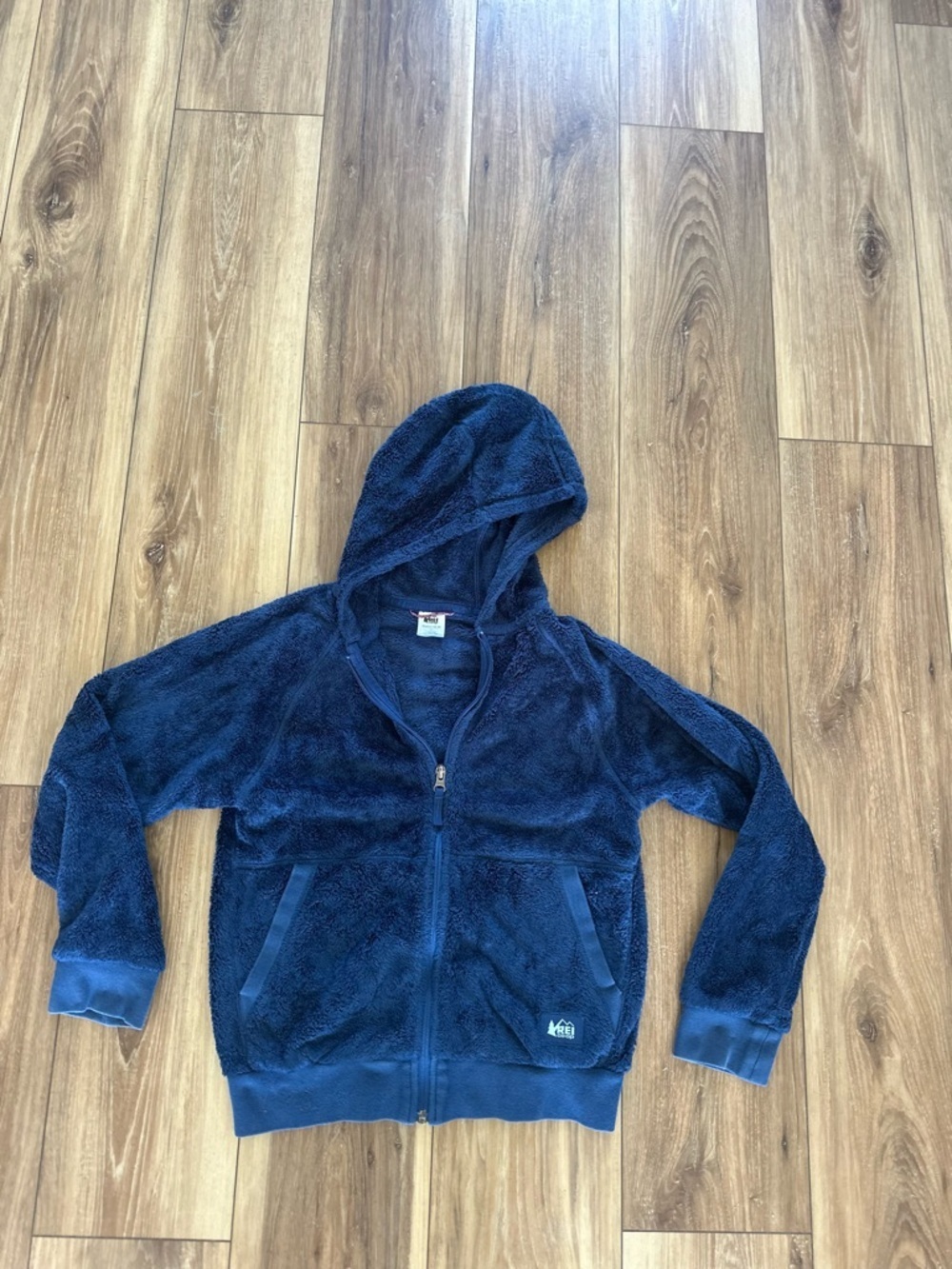 REI Kids nook cozy Fleece Hoodie Jacket size medium (10/12)